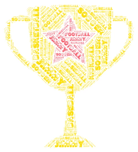 sports word cloud art