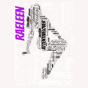 Raeleen-sexy-seated-silouette word cloud art