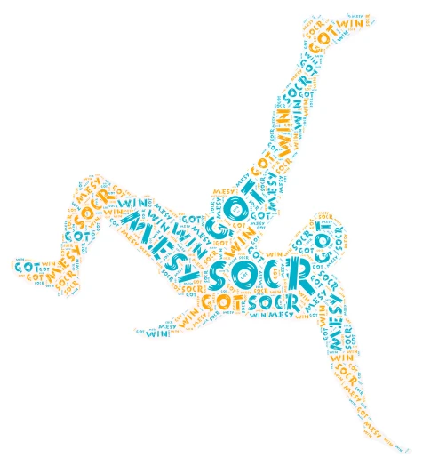 messi word cloud art