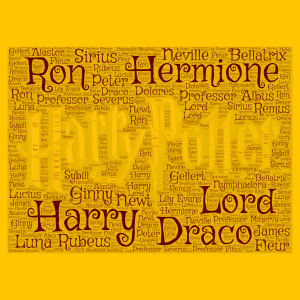 Harry Potter Characters (Some Of Them ) word cloud art