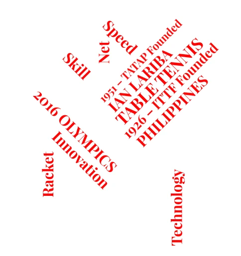 TABLE TENNIS word cloud art