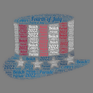 Fourth of July word cloud art