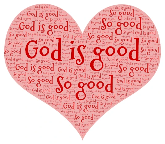 God is good word cloud art