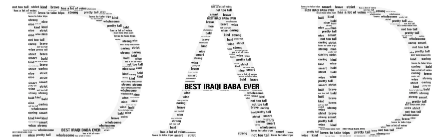 BEST BABAAA word cloud art