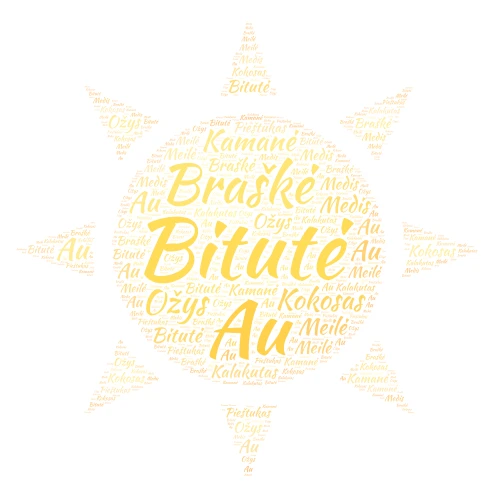 Mokykla word cloud art