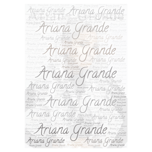 Ariana Grande 2 word cloud art
