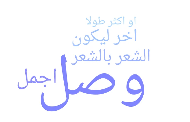 تتاتت word cloud art