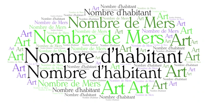 France word cloud art