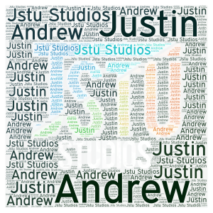 Jstu Studios word cloud art