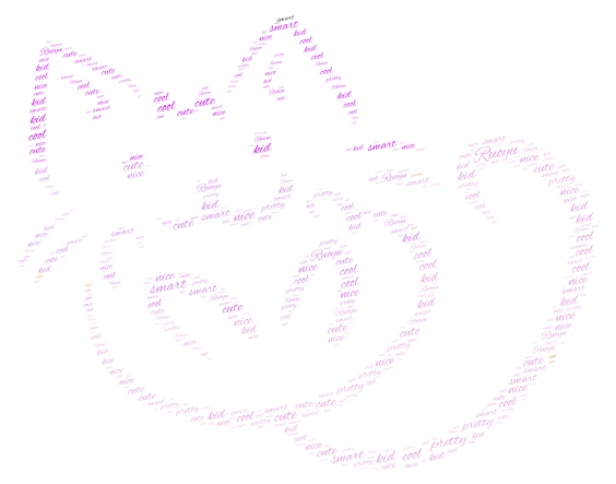 Ruoyu word cloud art