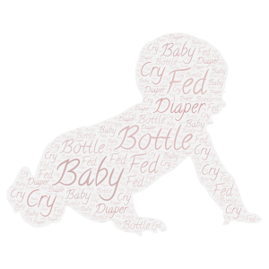Baby word cloud art