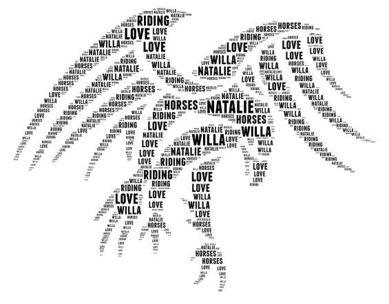 natalie word cloud art