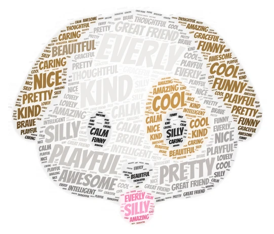 everly word cloud art
