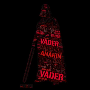 Darthvader  word cloud art