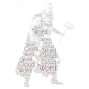 Thor word cloud art