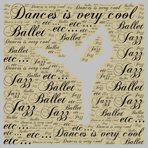 Dances is very cool word cloud art