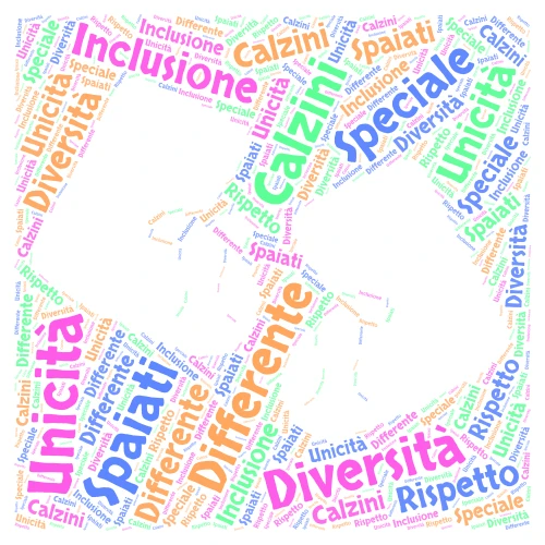 Giornata dei Calzini Spaiati word cloud art