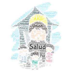 Salesianidad unida word cloud art