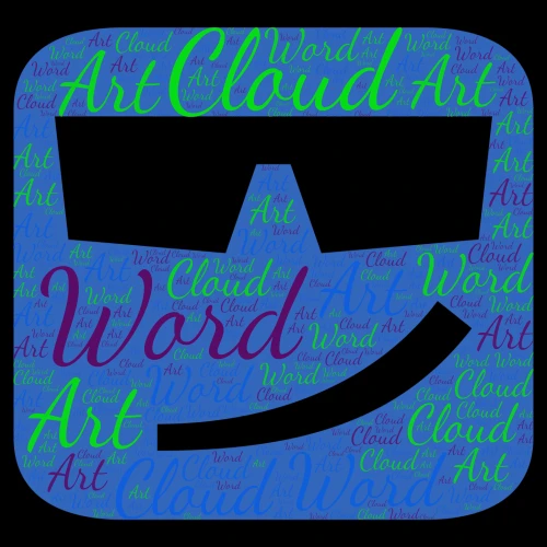 Cool Dude word cloud art