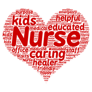 Nurses week word cloud art
