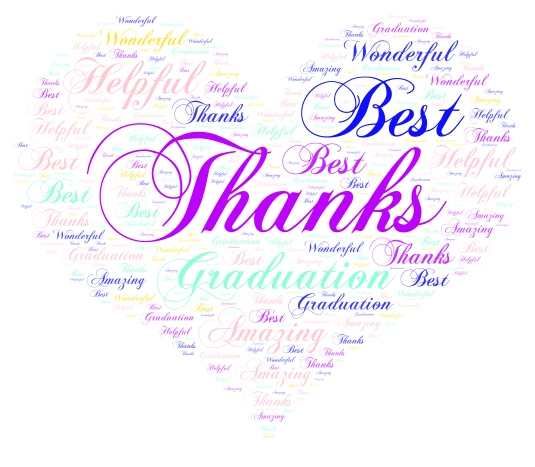 Graduation day word cloud art