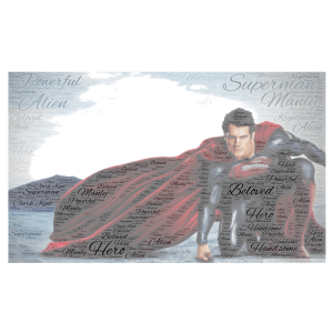 Superman - 2017 word cloud art