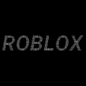 Roblox is cool word cloud art