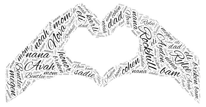 young living word cloud art