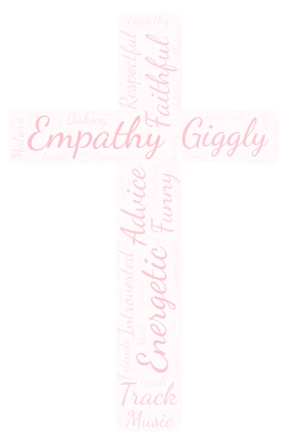 Cross word  word cloud art