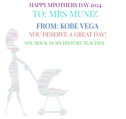 happy mothers day word cloud art
