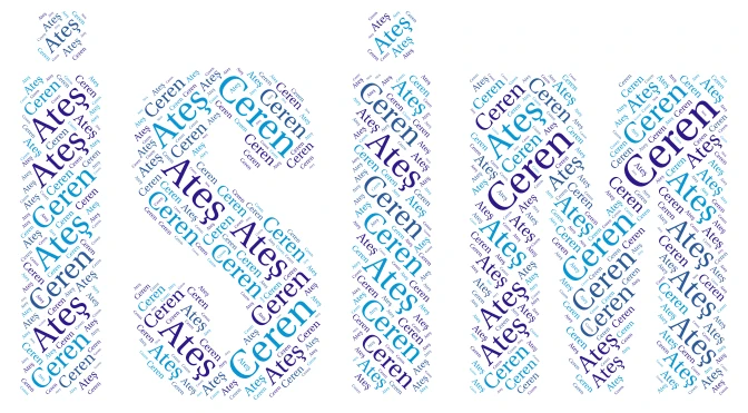 Ceren Ateş word cloud art