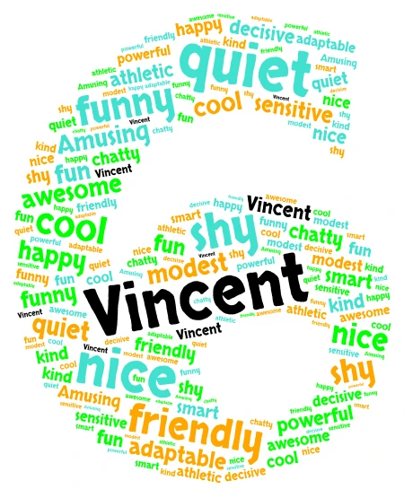 vincent word cloud art