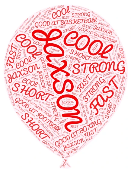 jaxson  word cloud art