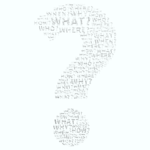 Copy of Question Mark word cloud art