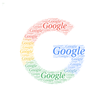 Google  word cloud art