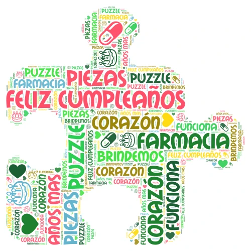 Happy Birthday Pharmacy word cloud art