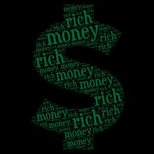  money money money... word cloud art