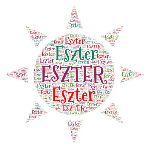 eszter word cloud art