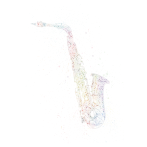 Saxophone word cloud art