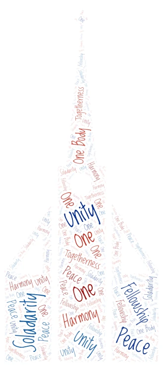 Unity word cloud art