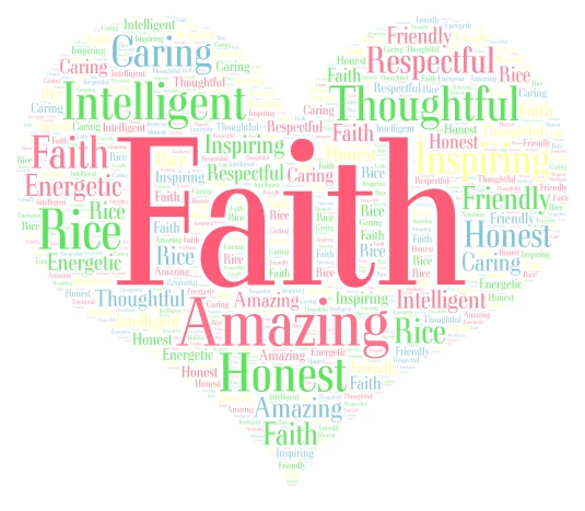 Positive Attributes word cloud art