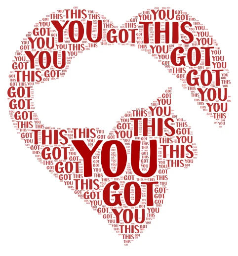 You can do it word cloud art