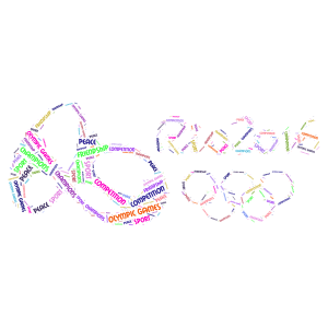 Rio 2016 OG word cloud art