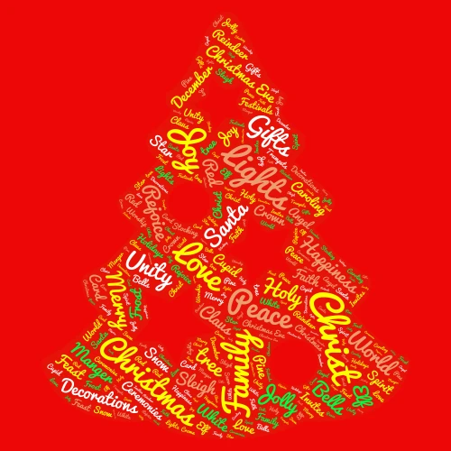 Christmas!!! word cloud art