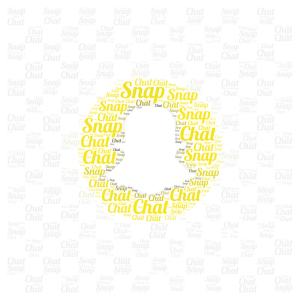  SnapChat word cloud art