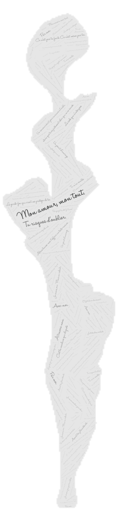 Spirale word cloud art