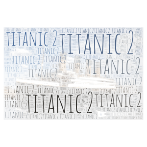 titanic 2 word cloud art