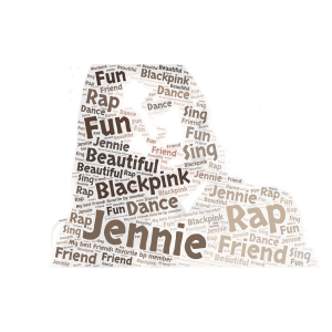Jennie---Blackpink word cloud art