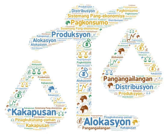 Sistemang Pang-ekonomiya at Alokasyon word cloud art