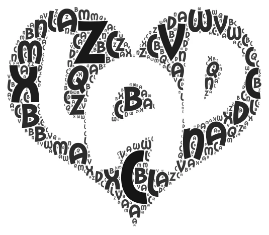 ALFABETO word cloud art